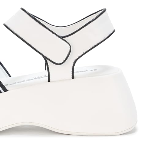 Image of KARL LAGERFELD Women's Meddi Strappy Platform Sandal With Logo