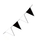 L’ARCOBALENO DI NACAR GIOVANNA-Flaggen PVC Weiß Schwarz 3,2 m COB198