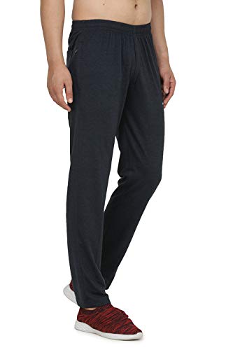 Image of Trackpants for Men - Regular Fit, Cotton Hoisery, Ultra Soft, Comfortable, Lightweight, Ziper Pockets, Front Zip, Back Pocket, Solid Mnimal