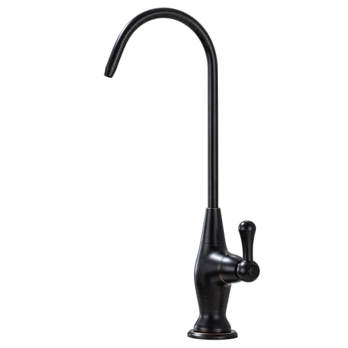 Sink Drinking Water Faucet, Sink Water Filter System, Suitable for Most Reverse Osmosis or Water Filtration Systems, Stainless Steel Reverse Osmosis Faucet for Kitchen Bar, Oil Rubbed Bronze