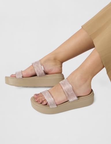 Image of Elle Women Comfortable Flat Round Toe Slip On fashion Sandal for Daily use, Office use, Casual use