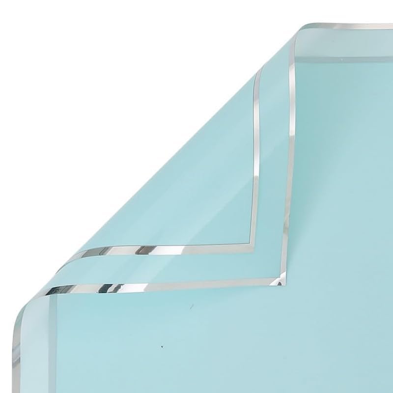 Velme Craft Wrapping Paper Sheet Pack | Thick Material for Bouquet and Gift Wrapping | Stylish Flower Arrangements Festive Packaging_New (Sky Blue-2, Pack of 5)