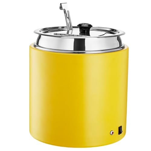 業務用電気式スープウォーマー温度調整と, レストランおよび大家族のため,スープジャー スープ保温鍋,JOGIO スープジャー 保温ジャー 業務用, 湯煎式 大容量 味噌汁 お粥 カレー, ビュッフェ レストラン キッチン用品 業務用 ステンレス鋼10L食品