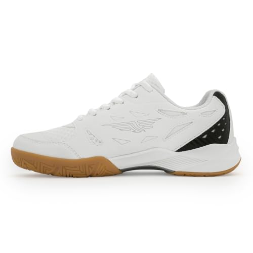 Image of Red Tape Women's Sneakers White Black Pu Mesh Round Toe Lace-Up