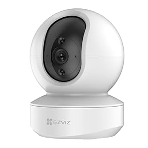 EZVIZ Indoor Camera No Monthly Fee, 256GB Supports, Baby Monitor Camera, Pet Camera. Motion Detection, Auto Tracking, Night Vision, Alarm, Two Way Audio, 2.4G Wifi, Alexa Google IFTTT Control(TY1 2MP)