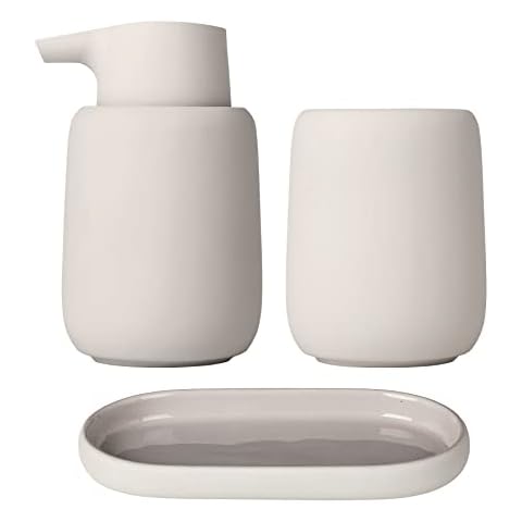 blomus SONO Bathroom Accessory Set in Moonbeam (Cream) Cover