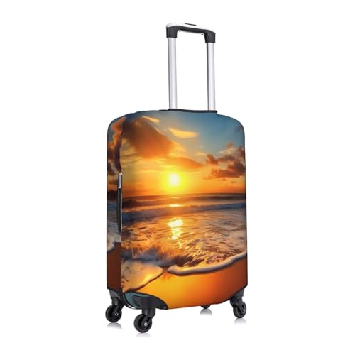 Sunset Beach Travel Luggage Cover Elastic Washable Suitcase Protector Anti-Scratch Travel Suitcase Cover Luggage Protector Fits 18-32 Inch Suitcase3
