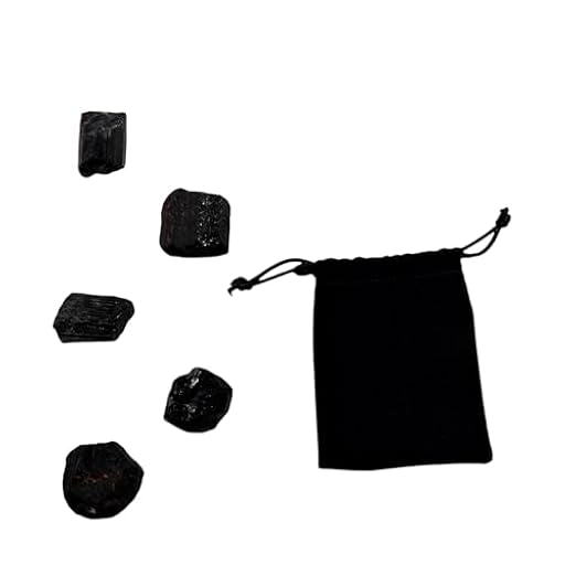 Piedra Turmalina Negra Naturales de 20 a 30mm 5PCS, Turmalina Negra en Bruto Protección Electromagnética, cristal de cuarzo negro natural para la fabricación de joyas (Turmalina, 5) | Ya disponible en tu tienda friki favorita! En mundofriki.es!
