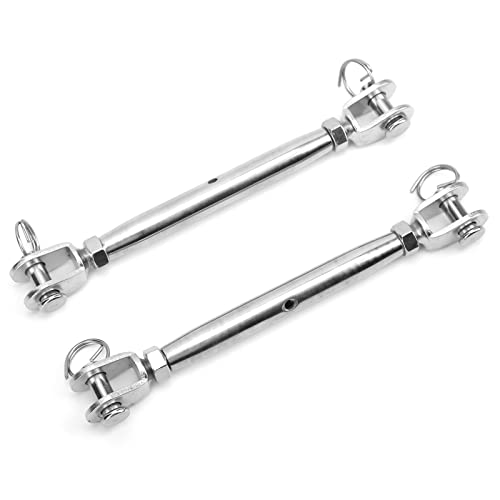 Turnbuckle Quijada de Acero Inoxidable, 2 piezas, para Cable de Alambre miniatura 4