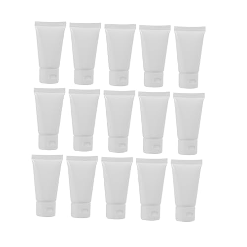 DECORNIJIA 20個 白色 化粧品用ソフトチューブ 詰め替え用容器 軽量で耐久性あり ローションやシャンプーの携帯保存に