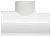 Spears 401 Series PVC Pipe Fitting, Tee, Schedule 40, White, 3