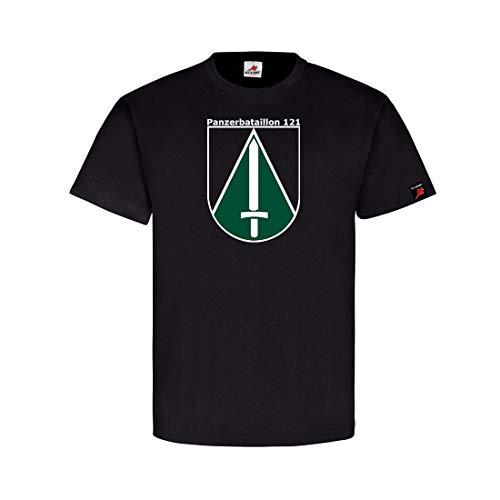 T-shirt militaire Panzerbataillon noir style décontracté Heer Cham 121
