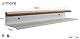 Armore Paar Schuhregale, 2er-Pack, modern, platzsparend, schlank, Wandbehang, Eingangsbereich, Metall, Holz, mit 1 Regal für bis zu 3 Paar Schuhe, schmales starkes offenes Regal (weiß x 2)