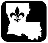 F1037 Louisiana Le Fleur De Lis Decal Sticker