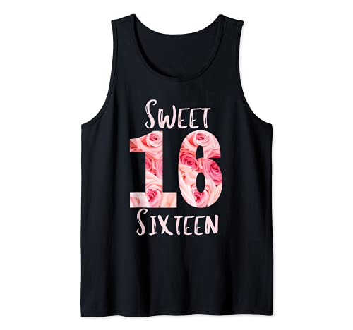 Sweet Sixteen Glam Rose Tank Top