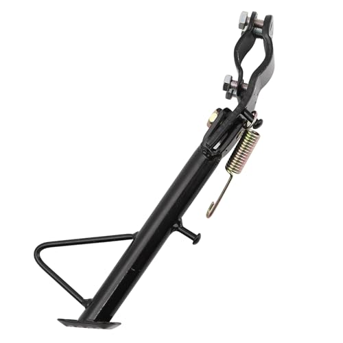 Image of Mokuo Dirt Bike Stand,Motorcycle Kickstand, Scooter Mopeds Side Stand Come with Mounting Bracket in Iron Material Compatible with Most Scooter Mopeds Mini Bike,Height of 13.7cm Above Ground