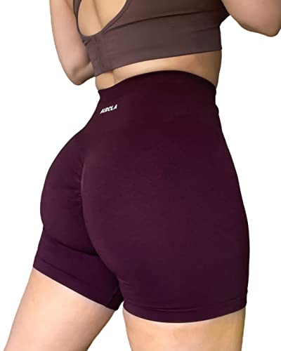 Image of AUROLA Intensify Workout Shorts for Women Seamless Scrunch Short Gym Yoga Running Sport Active Exercise Fitness Shorts