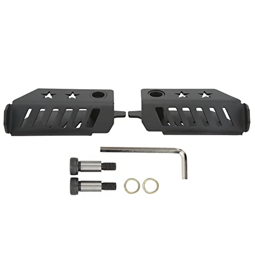 Reposapiés plegables de acero negro para Ford Bronco de 2 y 4 puertas 2021-2022 6