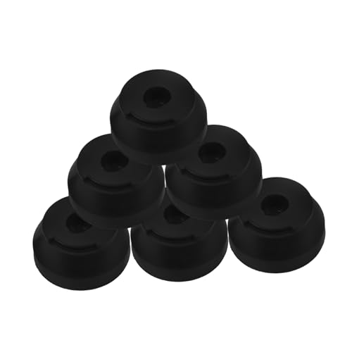 BCOATH Cane Tips Replacement Kit 6 Pcs Anti-Slip Cane Foot for Walking Sticks Crutches Men's and Women's Black