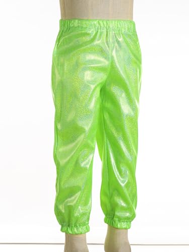 Kids Boys Girls Shiny Metallic Harem Pants Elastic Waistband Jazz Dance Trousers Loose Casual Hippy Sweatpants3