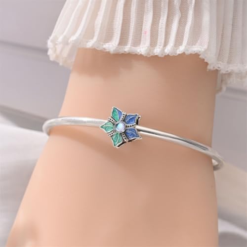 Image of 925 Sterling Silver Charms,Hypoallergenic Beads,Compatible with Pandora Bracelets and Necklaces,Women Holiday Gift Pendants