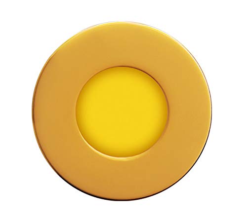 Balizas LYRA R/A balise encastrable murale or 230V avec diffuseur opale