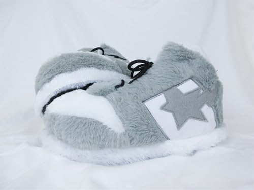 Image of CUTEGAL Sneaker Slippers Star Fluffy Shoes Memory Foam One Size Indoor Comfy and Trendy for Men Unisex Home Pantuflas