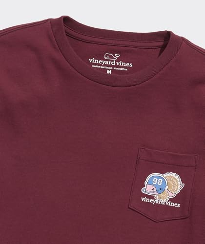 vineyard vines Boys' Football Turkey Whale Long-Sleeve Pocket Tee3