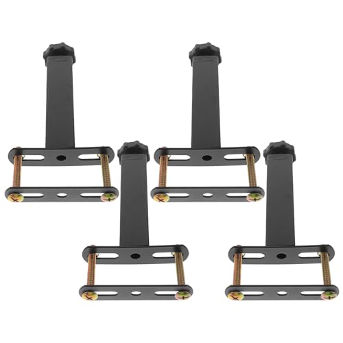 Alipis 1 Set Bed Frame Center Support Leg Cold Rolled Steel Bed Legs Furniture Support Feet Slats Heavy Support Leg Adjustable Height Center Leg for Furniture Replacement