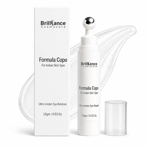 Image of Brilliance Under Eye Serum for Dark Circles & Puffiness 15g, Hydrating | Anti-Ageing Formula with Peptides, Niacinamide & Hyaluronic Acid | Reduces Fine Lines, Unisex, Derm-Tested