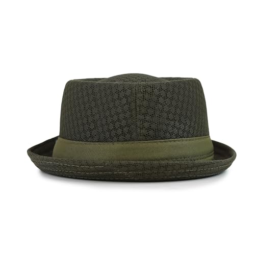 Image of The Hat Depot Unisex Light Weight Classic Soft Cool Mesh Pork Pie hat