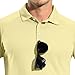JWNYJFB Sun Shirt Mens UPF 50 Long Sleeve UV Protection Golf Polo T-Shirt Lightweight Hiking Rash Guard Fishing Swimming Cooling Shirts Playeras para el Sol de Trabajo Hombre Yellow XL