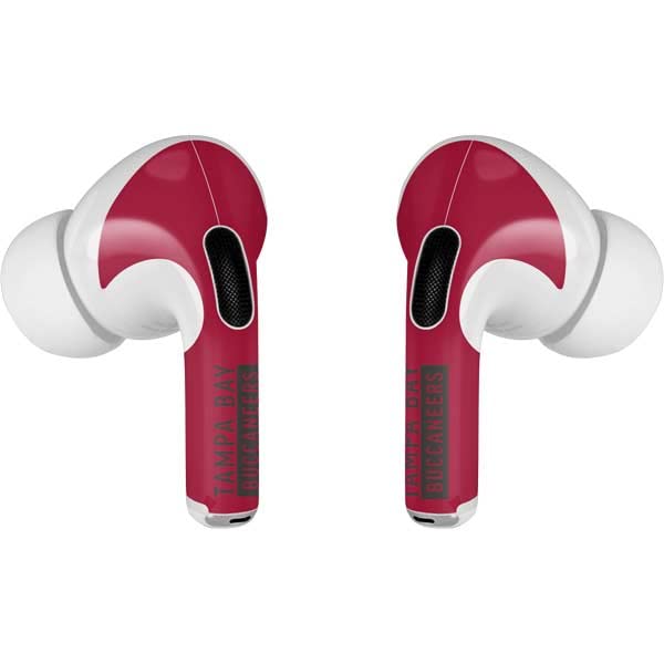 Skinit Decal Audio Skin Compatible with Apple AirPods Pro (2rd Gen, 2022) - Officially Licensed NFL Tampa Bay Buccaneers Red Performance Series Design