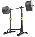 バーベル スタンド 筋トレ ベンチプレスラック スクワットラック バーベルラック 高さ 幅 調節可能 パワーラック 代用 BIG3 ビッグ3 デッドリフト ベンチプレス台 スクワット台