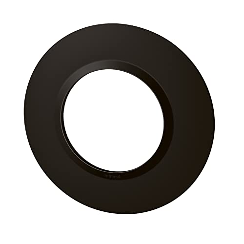 Legrand Dooxie LEG600976 1P Round Socket/Switch Frame with 1 Hole Velvet Black Finish, Noir Velours - Image 3