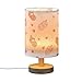 Table Lamp Baby Shoes Cute Nightstand lamp Fabric Lamps with Wood Base Fabric Shade Bedside Desk Lamps for Bedroom Living Kids Room Desk Nursery Office Home Decor