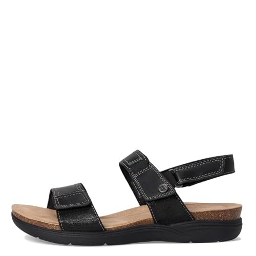 Clarks Clarks Women April Clover Black Combi Leather 7 Medium
