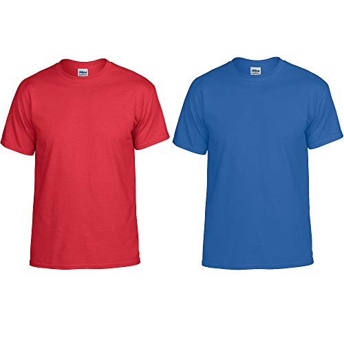 Image of 5.6 oz. 50 /50 T-Shirt (G800) Safety Green, 5XL
