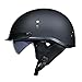 Produktbild SDFGDFD Motorradhelm Retro Halbhelm Chopper Helm DOT/ECE Zertifizierung Klassisch Motorradhelm Erwachsene Damen Und Herren Mit Sonnenblende Halbschalenhelm Halbschale Jethelm