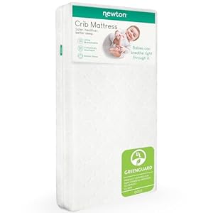 Newton baby crib mattress and toddler bed ultra breathable proven to reduce suffocation risk 100 washable 2 stage non toxic better than organic removable cover deluxe 55 thick white  urban country home decor