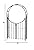 Panacea Products Arched Top Garden Arbor with Gate, Brushed Bronze