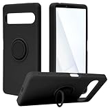 ラスタバナナ ケース カバー Xperia 10 VII SO-52F SOG16 XQ-FE44 専用 リング付き ソフトケース ブラック 9268XP107TPRBK