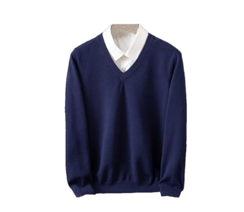 Men Long Sleeves Slim Fit Sweater,Solid V-Neck Pullovers Jumpers,Warm Classic V Neck Sweaters