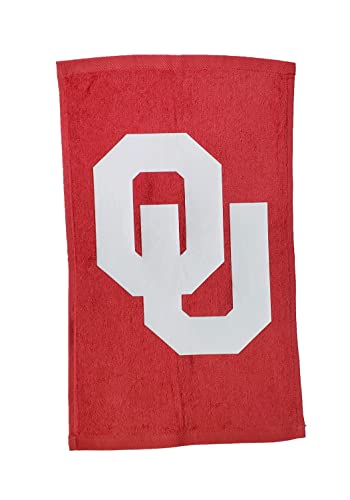Oklahoma 100% Cotton 11'x18' Red Rally Towel White HTV Vinyl Hand...