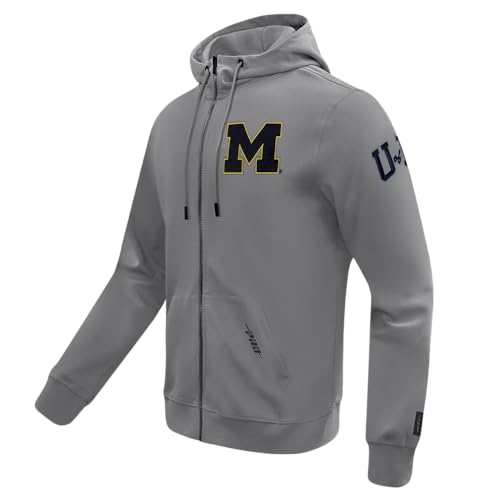 Image of Pro Standard Mens College Classic Chenille Cotton Double Knit Full Zip Hoodie