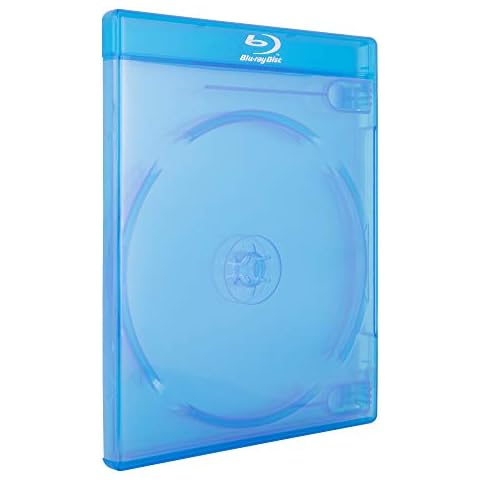 AcePlus® Double 2-Disc Blu-Ray Cases with 12mm Standard Thickness, Screen Printed Logo and Clear Wrap Around Sleeve (10-Pack) Cover