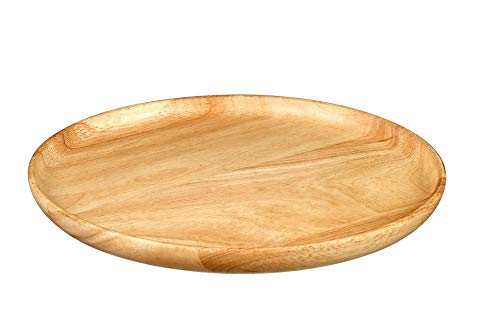 365möbel Obstteller Speiseteller Servierplatte aus Akazienholz /2,5 cm hoch/25 cm breit/für Gäste, Party, Feier, Streamingabend Cover