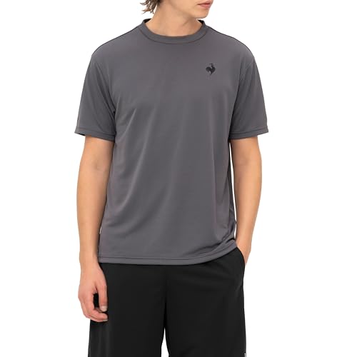 le coq sportif(ルコックスポルティフ) 半袖 Tシャツ インナー 吸汗速乾 UVカット ストレッチ ワンポイント ランニング トレーニング テニス メンズ