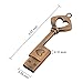 CHUYI Metal Heart Key Shape 1Pcs 8GB USB 2.0 Flash Drive Waterproof Pen Drive Memory Stick USB Flash Disk with Keychain Thumb Drive Gift
