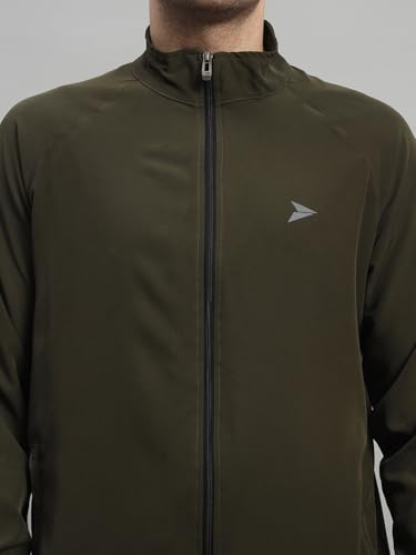 Image of FITINC Men's Sports Jacket | Regular Fit | Full Zip | Zipper Pockets | Jacket for Gym, Running, Cycling & Travel